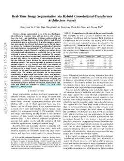 HyCTAS: Multi-Objective Hybrid Convolution-Transformer Architecture Search for Real-Time Image Segmentation