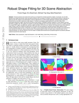 Robust Shape Fitting for 3D Scene Abstraction
