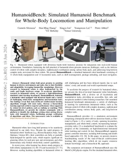 HumanoidBench: Simulated Humanoid Benchmark for Whole-Body Locomotion
  and Manipulation