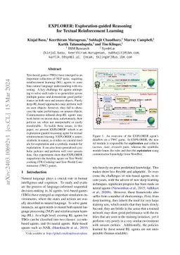 EXPLORER: Exploration-guided Reasoning for Textual Reinforcement
  Learning