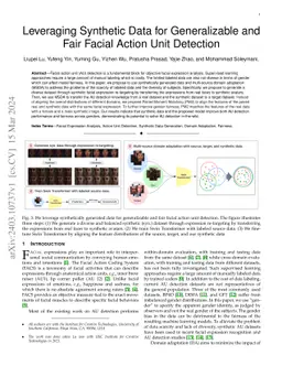 Leveraging Synthetic Data for Generalizable and Fair Facial Action Unit
  Detection