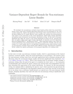 Variance-Dependent Regret Bounds for Non-stationary Linear Bandits