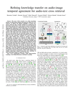 Refining Knowledge Transfer on Audio-Image Temporal Agreement for
  Audio-Text Cross Retrieval