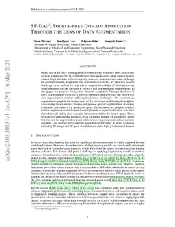 SF(DA)$^2$: Source-free Domain Adaptation Through the Lens of Data
  Augmentation