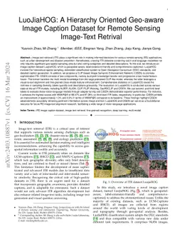 LuoJiaHOG: A Hierarchy Oriented Geo-aware Image Caption Dataset for
  Remote Sensing Image-Text Retrival