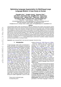 Optimizing Language Augmentation for Multilingual Large Language Models:
  A Case Study on Korean