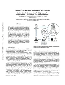 Human Centered AI for Indian Legal Text Analytics