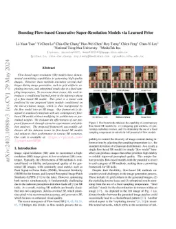 Boosting Flow-based Generative Super-Resolution Models via Learned Prior