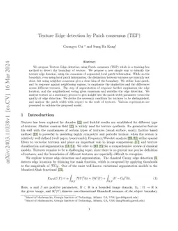 Texture Edge detection by Patch consensus (TEP)