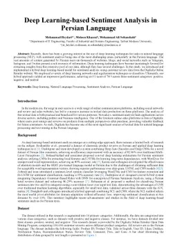 Deep Learning-based Sentiment Analysis in Persian Language
