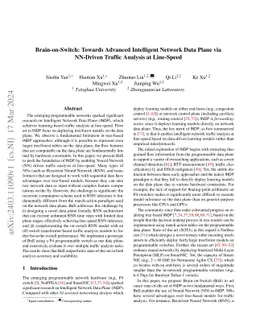 Brain-on-Switch: Towards Advanced Intelligent Network Data Plane via
  NN-Driven Traffic Analysis at Line-Speed