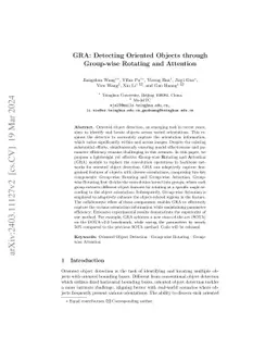 GRA: Detecting Oriented Objects through Group-wise Rotating and
  Attention