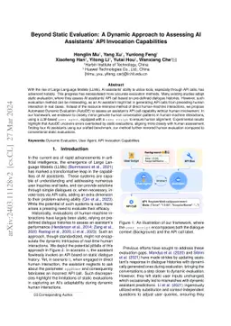 Beyond Static Evaluation: A Dynamic Approach to Assessing AI Assistants'
  API Invocation Capabilities