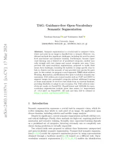 TAG: Guidance-free Open-Vocabulary Semantic Segmentation