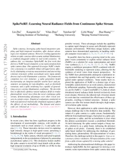 SpikeNeRF: Learning Neural Radiance Fields from Continuous Spike Stream