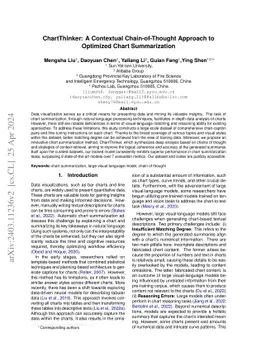 ChartThinker: A Contextual Chain-of-Thought Approach to Optimized Chart
  Summarization