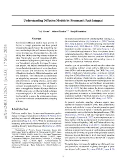 Understanding Diffusion Models by Feynman's Path Integral