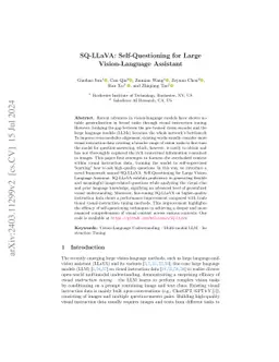 SQ-LLaVA: Self-Questioning for Large Vision-Language Assistant