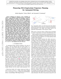 Pioneering SE(2)-Equivariant Trajectory Planning for Automated Driving