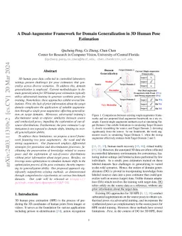 A Dual-Augmentor Framework for Domain Generalization in 3D Human Pose
  Estimation