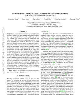 Path-GPTOmic: A Balanced Multi-modal Learning Framework for Survival
  Outcome Prediction