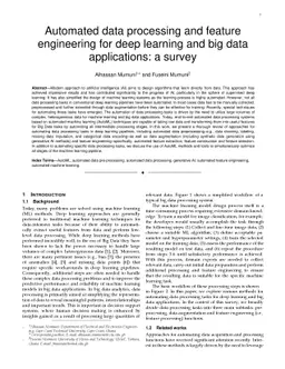 Automated data processing and feature engineering for deep learning and
  big data applications: a survey