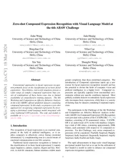 Zero-shot Compound Expression Recognition with Visual Language Model at
  the 6th ABAW Challenge
