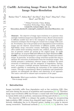CasSR: Activating Image Power for Real-World Image Super-Resolution