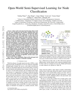 Open-World Semi-Supervised Learning for Node Classification