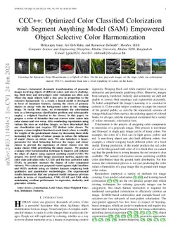 CCC++: Optimized Color Classified Colorization with Segment Anything
  Model (SAM) Empowered Object Selective Color Harmonization