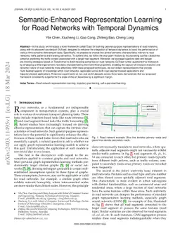 Semantic-Enhanced Representation Learning for Road Networks with
  Temporal Dynamics