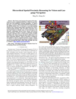Hierarchical Spatial Proximity Reasoning for Vision-and-Language
  Navigation