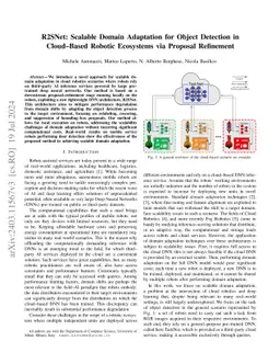 R2SNet: Scalable Domain Adaptation for Object Detection in Cloud-Based
  Robotic Ecosystems via Proposal Refinement