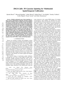 3DGS-Calib: 3D Gaussian Splatting for Multimodal SpatioTemporal
  Calibration