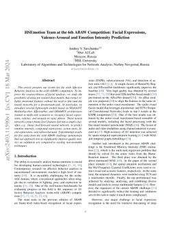 HSEmotion Team at the 6th ABAW Competition: Facial Expressions,
  Valence-Arousal and Emotion Intensity Prediction