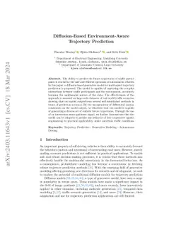 Diffusion-Based Environment-Aware Trajectory Prediction