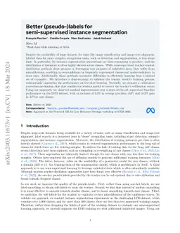 Better (pseudo-)labels for semi-supervised instance segmentation