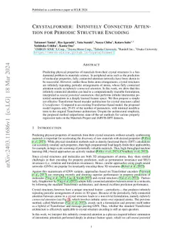 Crystalformer: Infinitely Connected Attention for Periodic Structure
  Encoding