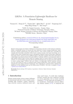 LSKNet: A Foundation Lightweight Backbone for Remote Sensing