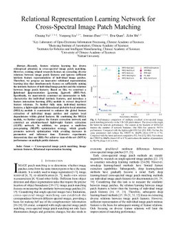 Relational Representation Learning Network for Cross-Spectral Image Patch Matching