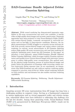 BAD-Gaussians: Bundle Adjusted Deblur Gaussian Splatting