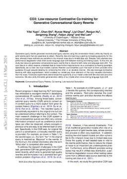 CO3: Low-resource Contrastive Co-training for Generative Conversational
  Query Rewrite
