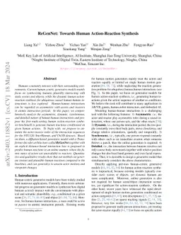 ReGenNet: Towards Human Action-Reaction Synthesis