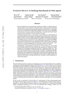 Tur[k]ingBench: A Challenge Benchmark for Web Agents