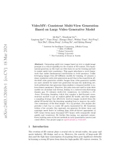 VideoMV: Consistent Multi-View Generation Based on Large Video
  Generative Model