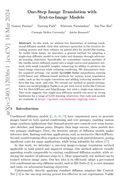 One-Step Image Translation with Text-to-Image Models