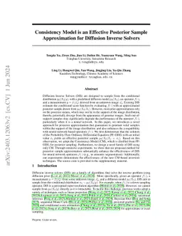 Consistency Model is an Effective Posterior Sample Approximation for
  Diffusion Inverse Solvers