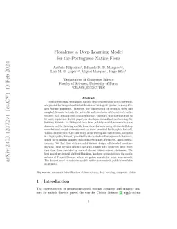 Floralens: a Deep Learning Model for the Portuguese Native Flora