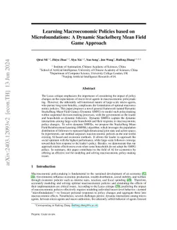 Learning Macroeconomic Policies through Dynamic Stackelberg Mean-Field Games