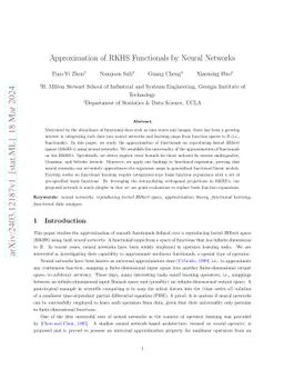 Approximation of RKHS Functionals by Neural Networks